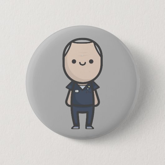 Charlie Fairhead - Casualty Ronde Button 5,7 Cm (Voorkant)