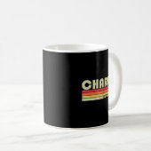CHARLIE Gift Name Personalized Funny Retro Koffiemok (Voorkant rechts)