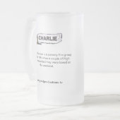 Charlie GP Collectors Cup Matglas Bierpul (Voorkant links)
