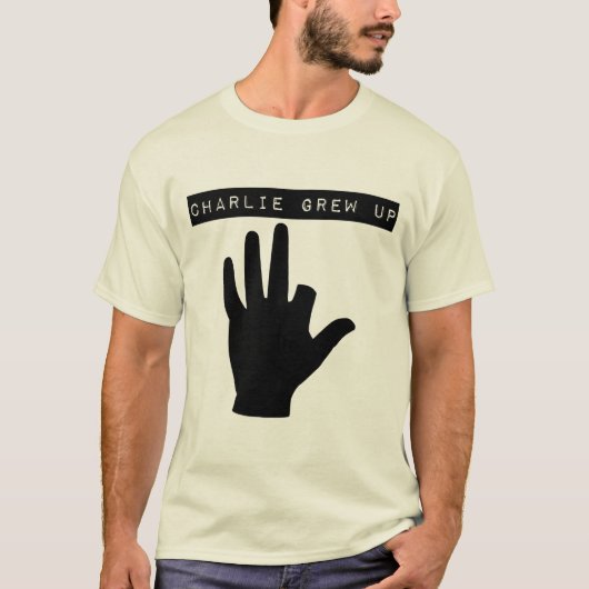Charlie Grew Up T-shirt (Voorkant)