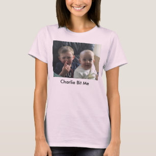 Charlie heeft me gebeten - de vinger - dubbel t-shirt