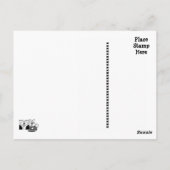 Charlie het Donkey-landschap Briefkaart (Achterkant)