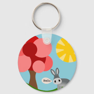 Charlie het Donkey landschap Sleutelhanger