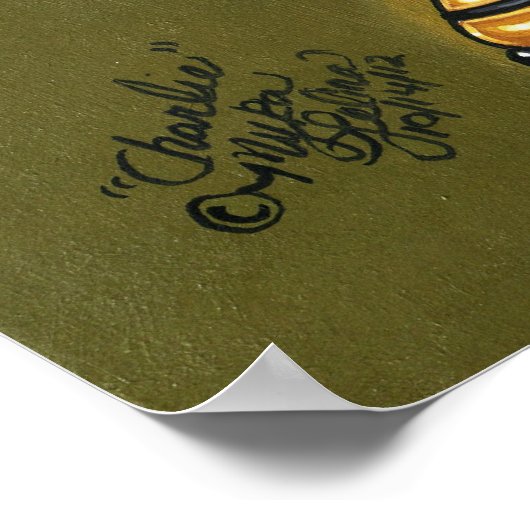 Charlie Hipster Steampunk Angel Poster (Hoek)