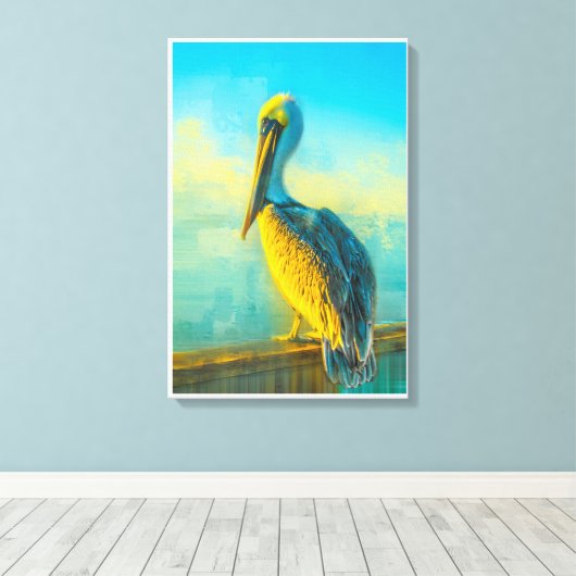 Charlie in de ochtend canvas afdruk (Insitu (Houten vloer))