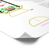 Charlie Kerstkaars tafel decor Poster (Hoek)