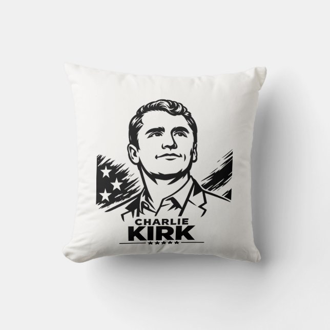 Charlie Kirk Kussen (Voorkant)