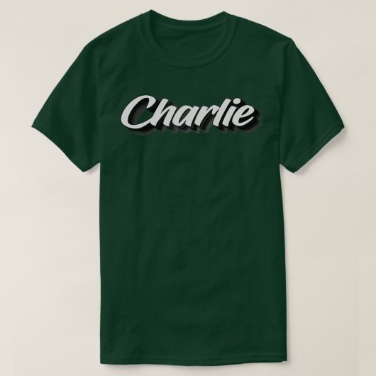 Charlie, mijn naam is Charlie 1 T-shirt (Design voorkant)