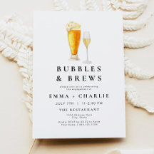 CHARLIE Modern Bubbles en Brews Verlovingsfeest