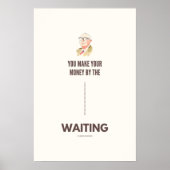 Charlie Munger Quote Geduld in Investeren Poster (Voorkant)