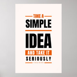 Charlie Munger Quote Poster Variatie