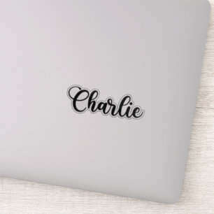 Charlie Name - Handgeschreven kalligrafie Sticker