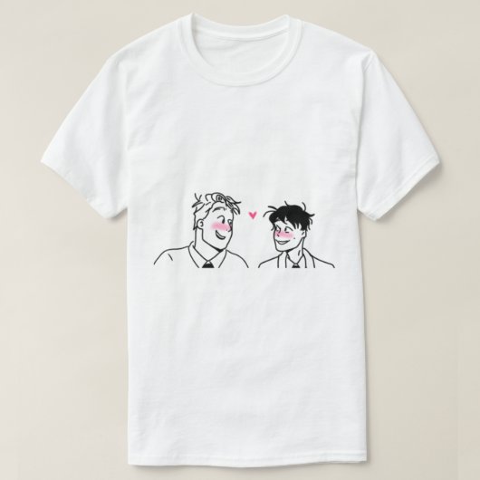 Charlie+Nick Heartstopper T-shirt (Design voorkant)