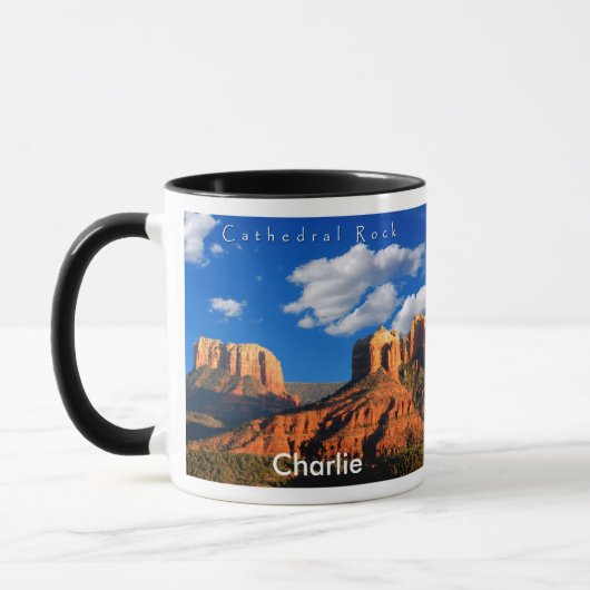 Charlie op Cathedral Rock en Courthouse Mok (Links)