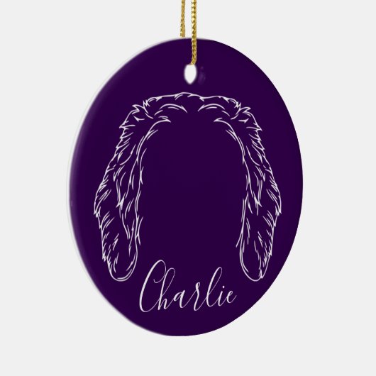 Charlie Ornament (Paw Prints) (Rechts)