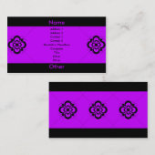 Charlie - Paars Visitekaartje (Voorkant / Achterkant)