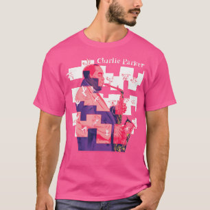 Charlie Parker Chasin The Bird Abstracte jazzmuzie T-shirt