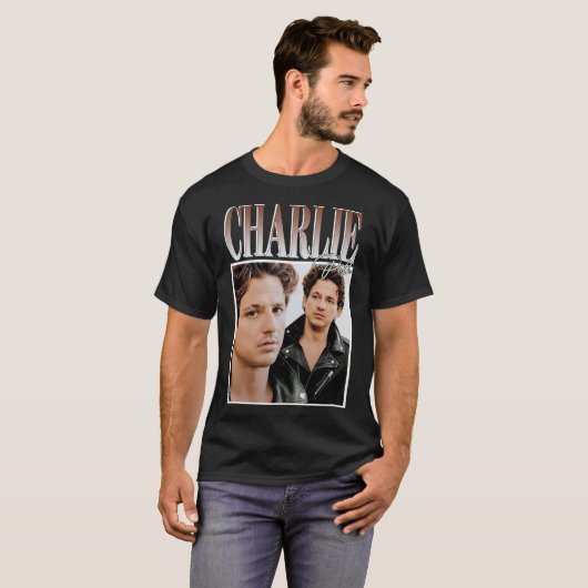 Charlie puth Classic T-Shirt (Voorkant volledig)