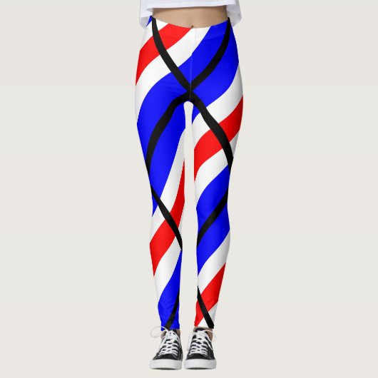 Charlie Red White Leggings (Voorkant)