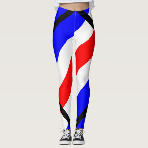 Charlie Red White Leggings