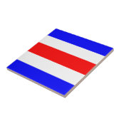 Charlie Red White Tegeltje (Zijkant)