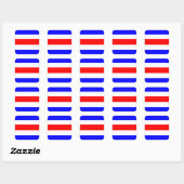 Charlie Red White Vierkante Sticker (Vel)