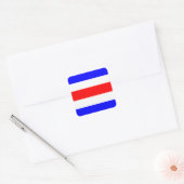 Charlie Red White Vierkante Sticker (Envelop)
