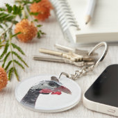 Charlie Round Acrylic Sleutelhanger (Voorkant Rechts)