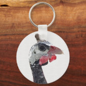 Charlie Round Button Sleutelhanger (Voorkant)