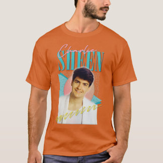 Charlie Sheen jaren '80 esthetisch T-shirt