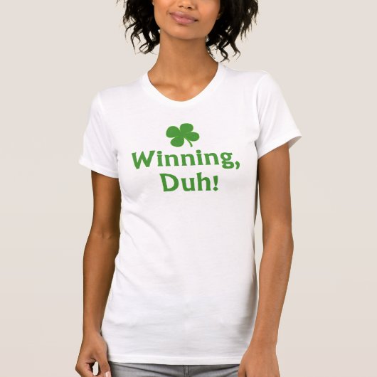 Charlie Sheen Lucky Winning T-Shirt (Voorkant)