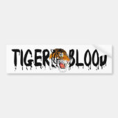 Charlie Sheen TIGER BLOOD Bumpersticker (Voorkant)