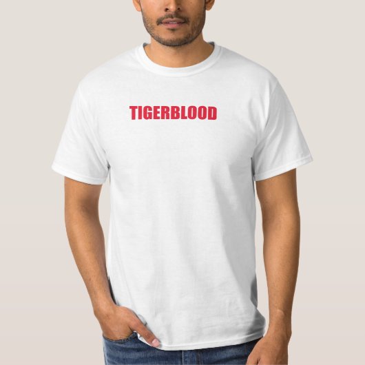 CHARLIE SHEEN TIGERBLOOD T-SHIRT (Voorkant)