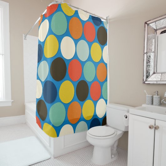 charlie spot blue douchegordijn (In situ)