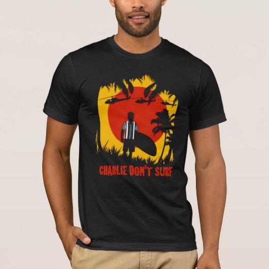 CHARLIE SURF GEEN T-SHIRT (Voorkant)
