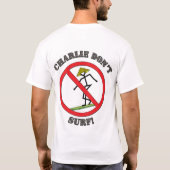 Charlie Surf niet T-shirt (Achterkant)