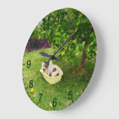 Charlie The Fox Terrier Bath Time Grote Klok (Hoek)