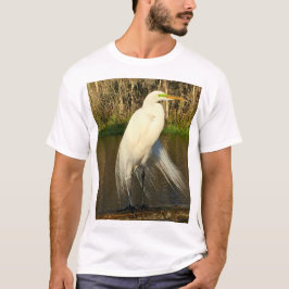 Charlie The Great Egret T-shirt