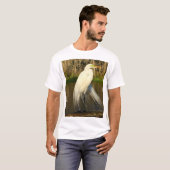 Charlie The Great Egret T-shirt (Voorkant volledig)