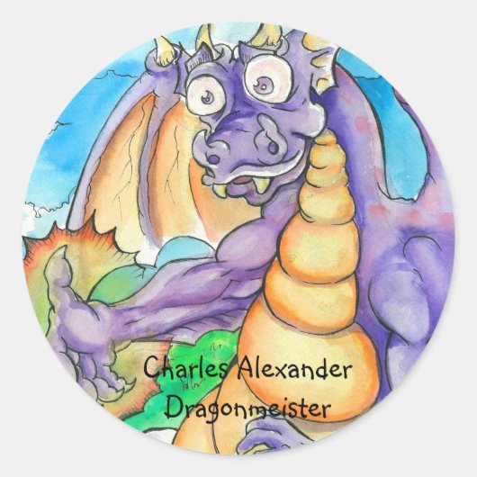 Charlie the Prayin' Dragon Stickers (Charlie) (Voorkant)