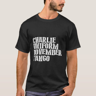 Charlie Uniform November Tango T-shirt