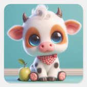 "Charlie" Vierkante Sticker (Voorkant)