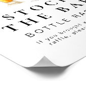 CHARLIE Voorraad De Bar Bottle Raffle Sign Poster (Hoek)