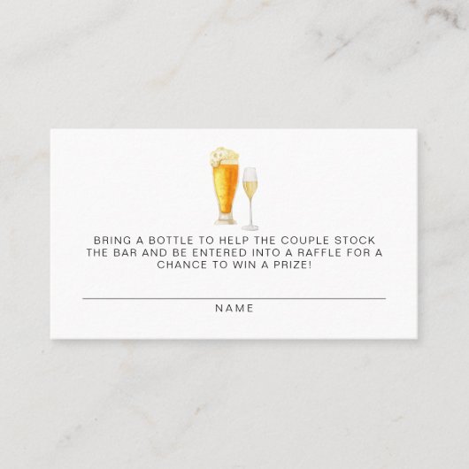 CHARLIE Voorraad De Bar Bottle Raffle Ticket (Voorkant)