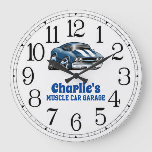 Charlie's 69 Muscle Car Large Clock Grote Klok