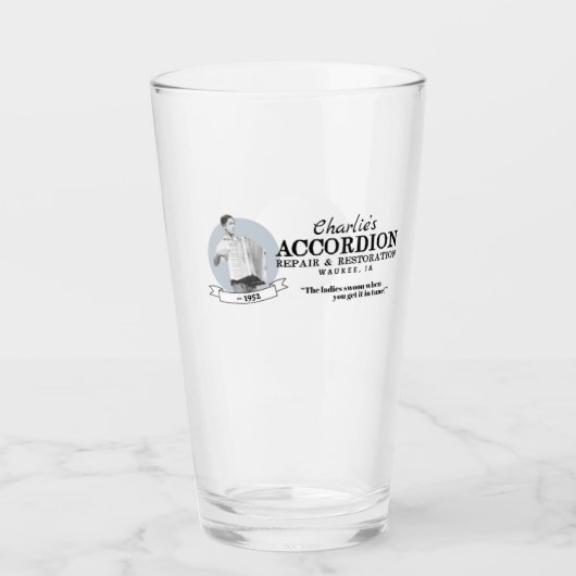 Charlie's Accordion Reparatie en herstel Glas (Voorkant)