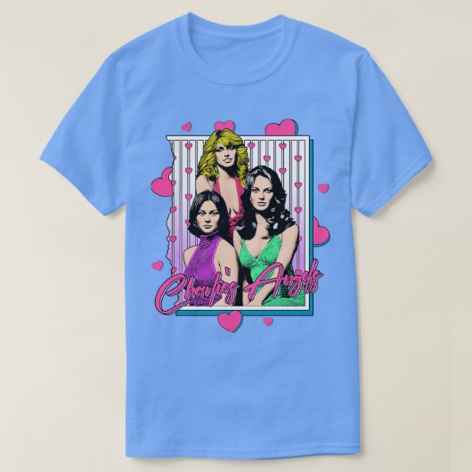 Charlies Angels Hearts Lijst T-shirt (Design voorkant)