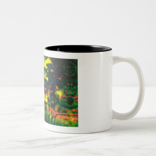 Charlie's Happy Gargoyle Tweekleurige Koffiemok (Rechts)