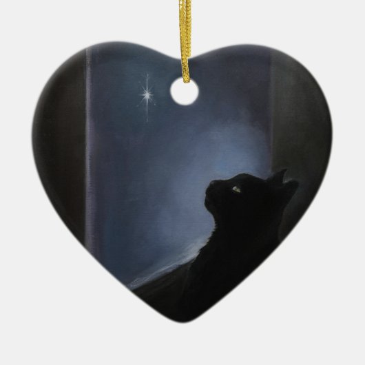 Charlie's kerstgeest keramisch ornament (Voorkant)