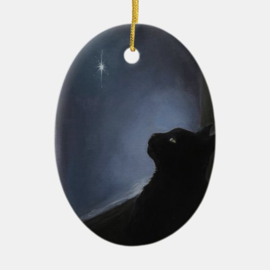 Charlie's kerstgeest keramisch ornament (Voorkant)